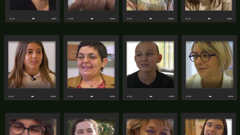 Portraits individuels des jeunes filles et femmes ayant participé au projet 8 mars